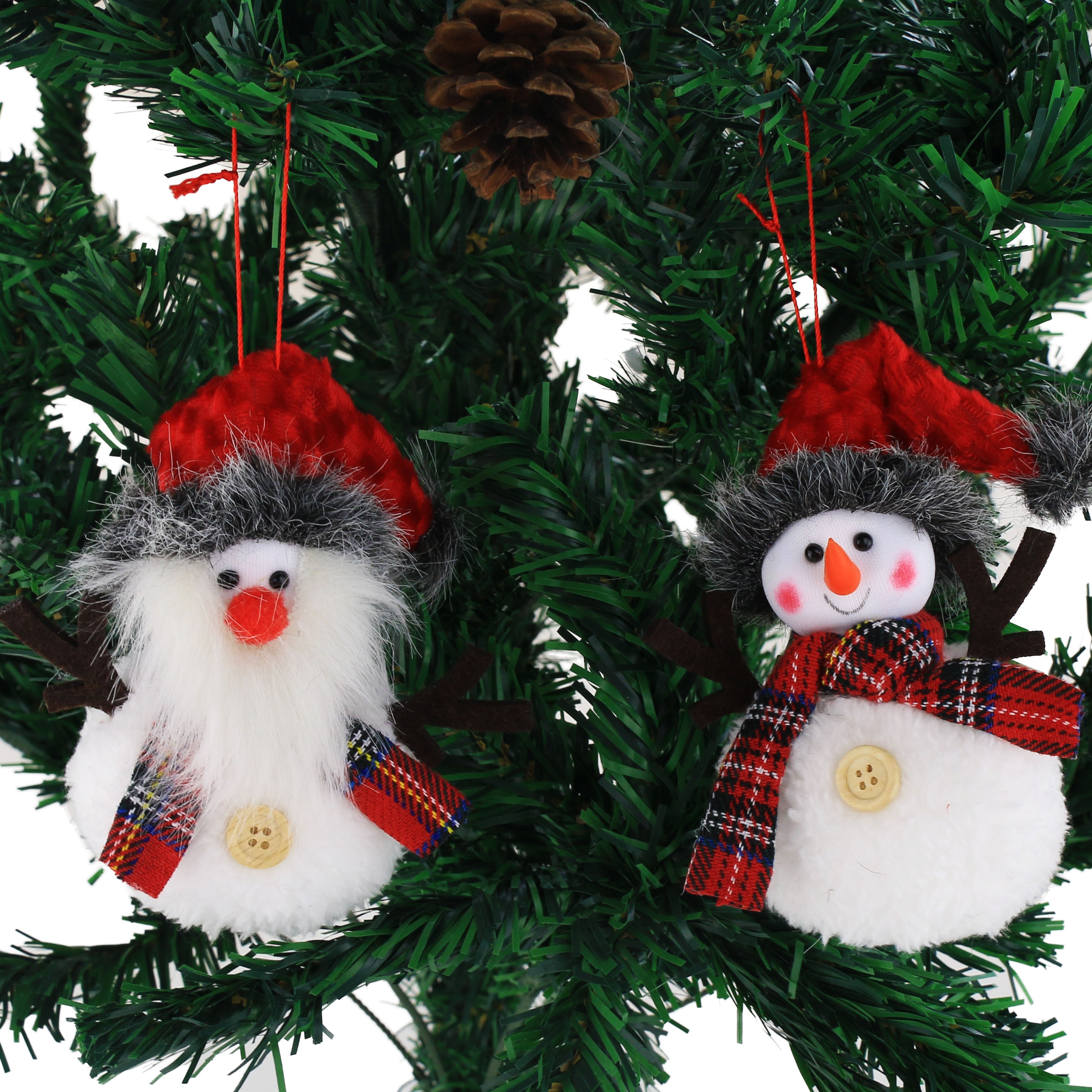 6 pcs Christmas tree ornament set hang decoration, 5.5 inch | Bstaofy - Glow Guards