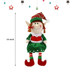 16’’ stuffed elf dolls Christmas decorations, boy/girl | Bstaofy - Glow Guards