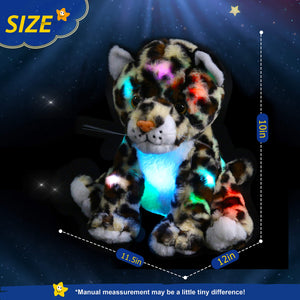 Bstaofy Light up Cheetah Plush LED Leopard Stuffed Animals - Glow Guards