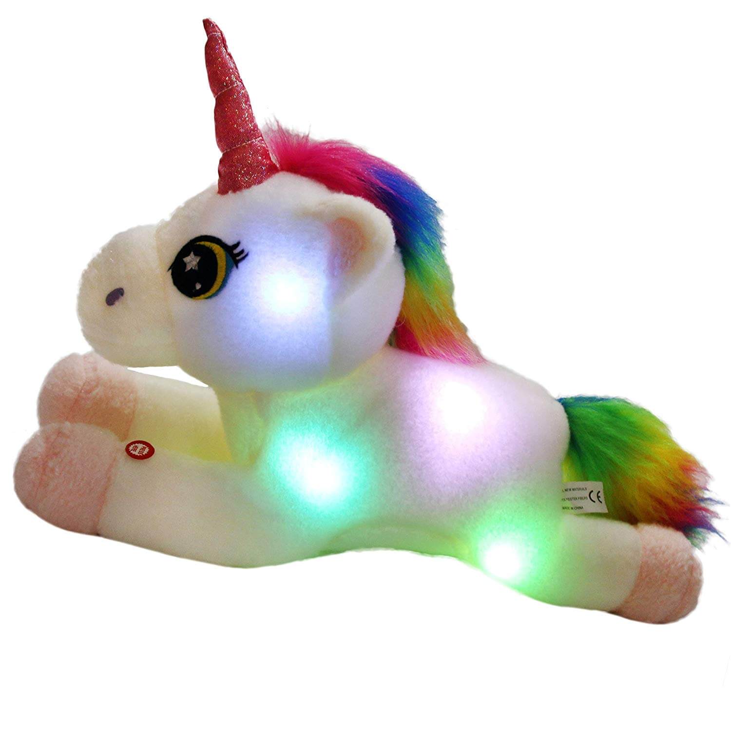 night light unicorn stuffed toy, 3 colors, 16 Inch | Bstaofy - Glow Guards