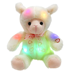 stuffed light up lamb with 30-min timer cuddly toys, 9 Inch | Bstaofy - Glow Guards