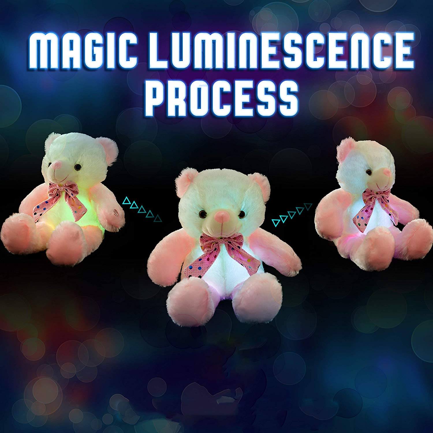 light up teddy bear LED stuffed animals, 20-Inch | Bstaofy - Glow Guards