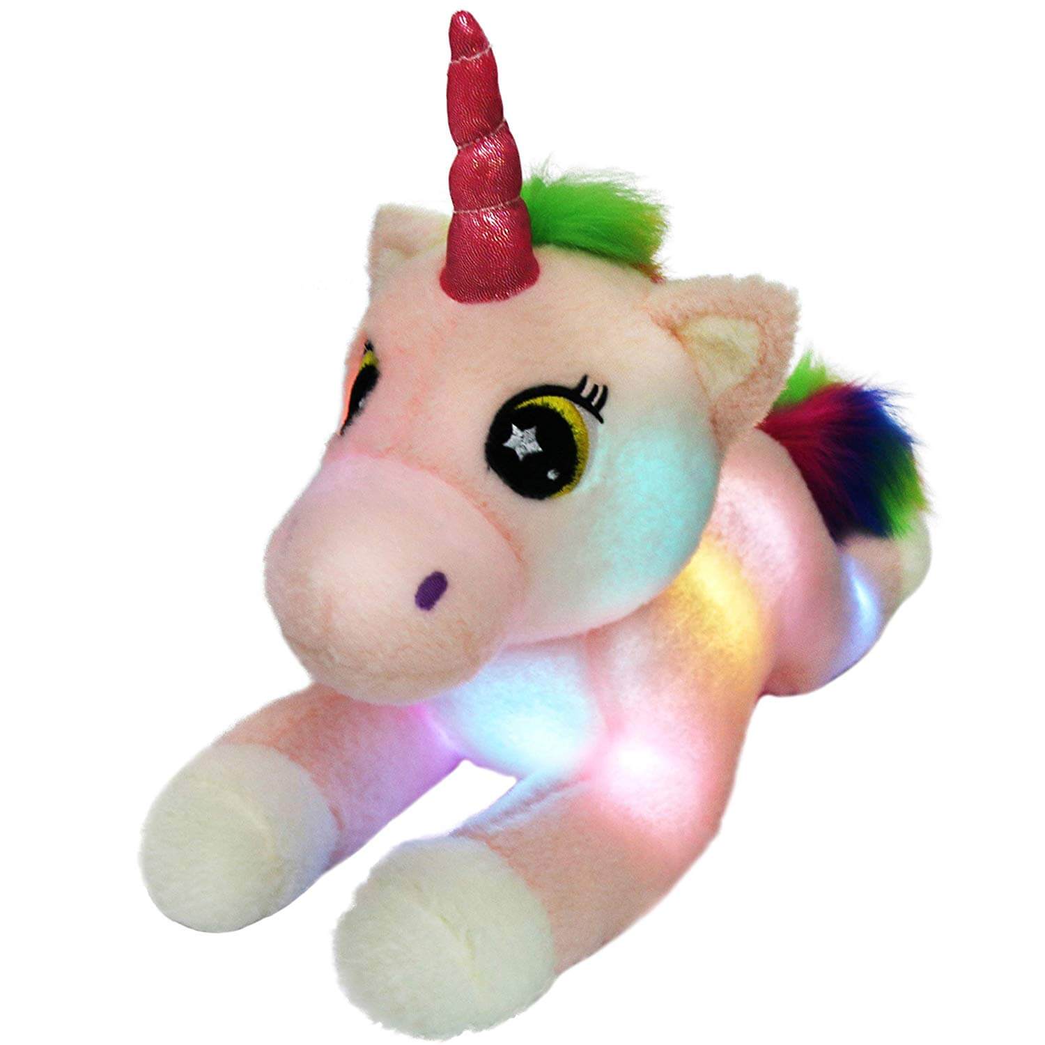 night light unicorn stuffed toy, 3 colors, 16 Inch | Bstaofy - Glow Guards