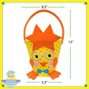 2 pcs Easter egg hunt buckets felt baskets set | Bstaofy - Glow Guards