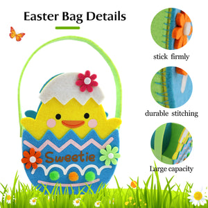 Easter bags candy bucket features bunny chick, set of 2 | Bstaofy - Glow Guards