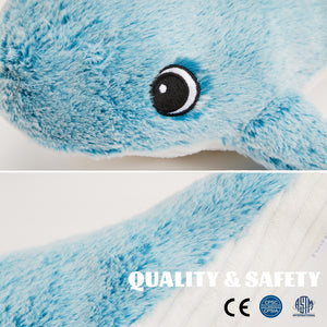 Glow Guards 18'' Light up Whale Blue Plush Soft Toy Ocean Stuffed - Glow Guards