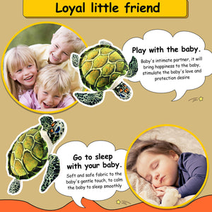 Athoinsu Realistic Stuffed Sea Turtle Soft Plush Toy 18'' - Glow Guards