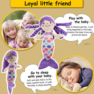 Athoinsu Mermaid Princess Stuffed Animals Soft Plush 12'' - Glow Guards