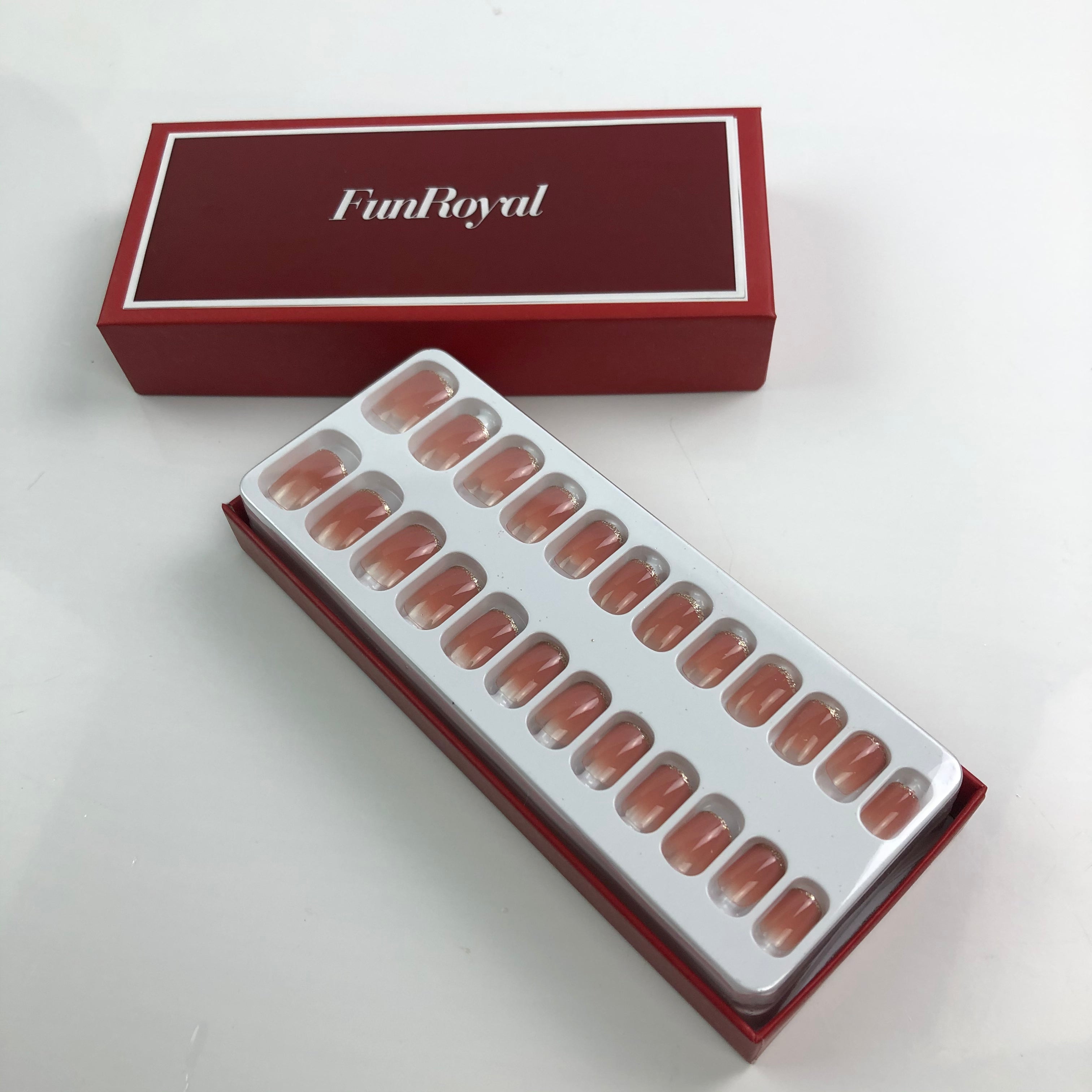 FunRoyal French Nails Full Cover Fake Nail - Glow Guards