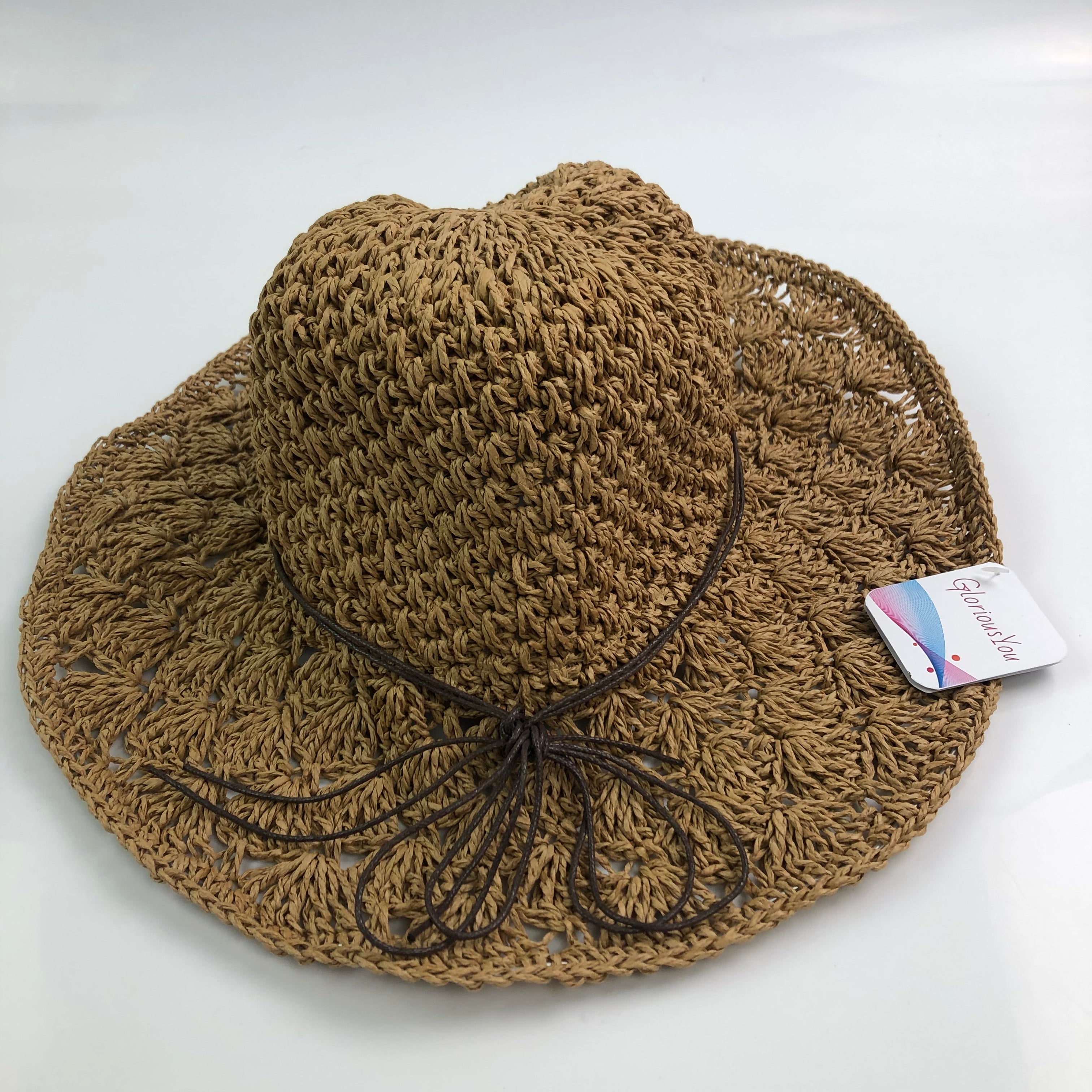 GloriousYou Womens Beach Sun Straw Hat - Glow Guards