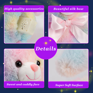 Glow Guards 10'' Easter Light up Bunny Plush Toy Rainbow Lop - Glow Guards