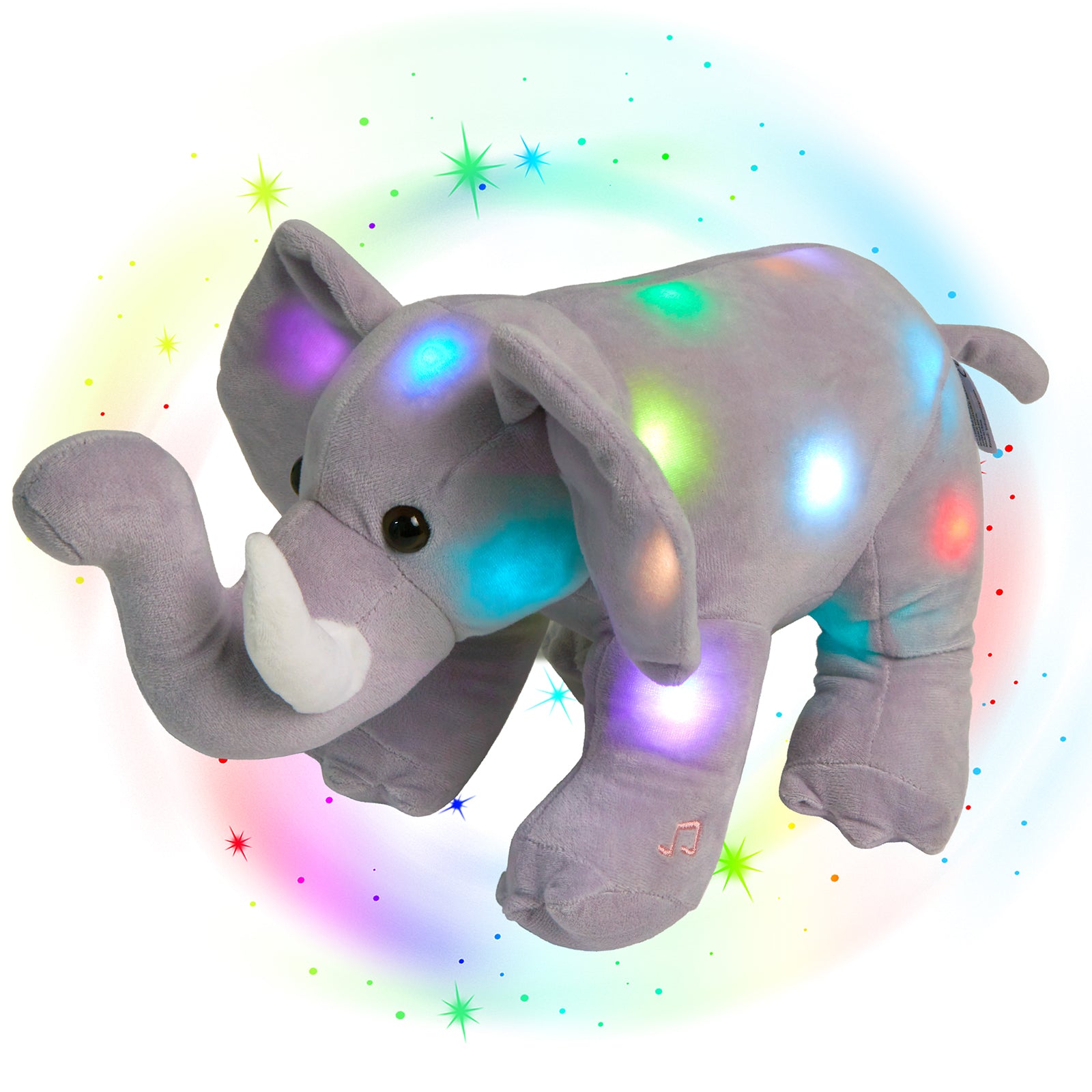 Glow Guards Light up Stuffed Elephant LED Soft Plush - Glow Guards
