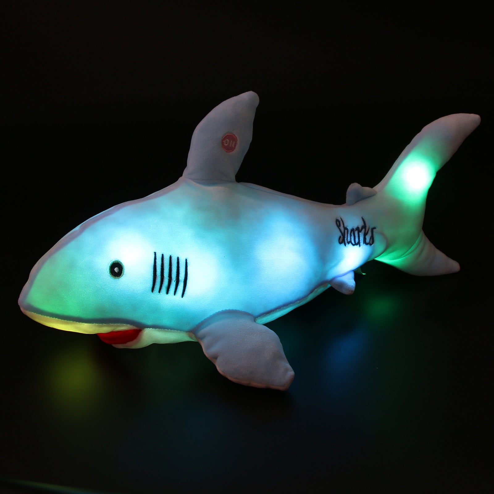 Bstaofy 20'' Light up Shark Stuffed Animal Glow Plush - Glow Guards
