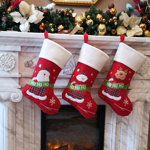 18'' Christmas stockings family set, 4 styles | Bstaofy - Glow Guards