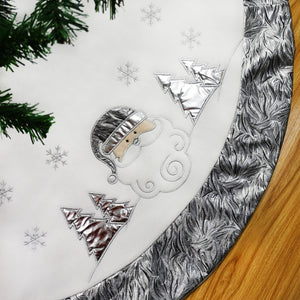 36''/48'' luxury Christmas tree skirts with satin border | Bstaofy - Glow Guards
