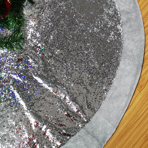 58'' luxury large Christmas tree skirt sequin | Bstaofy - Glow Guards