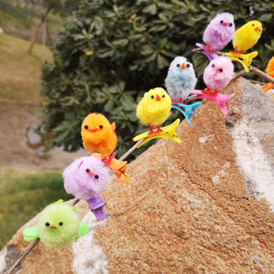 1.5’’ mini Easter chick on clips Hairpin, Pack of 24 | Bstaofy - Glow Guards