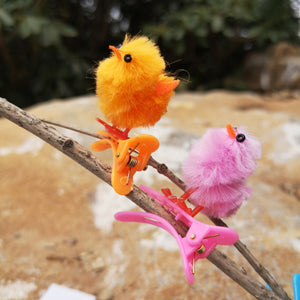 1.5’’ mini Easter chick on clips Hairpin, Pack of 24 | Bstaofy - Glow Guards