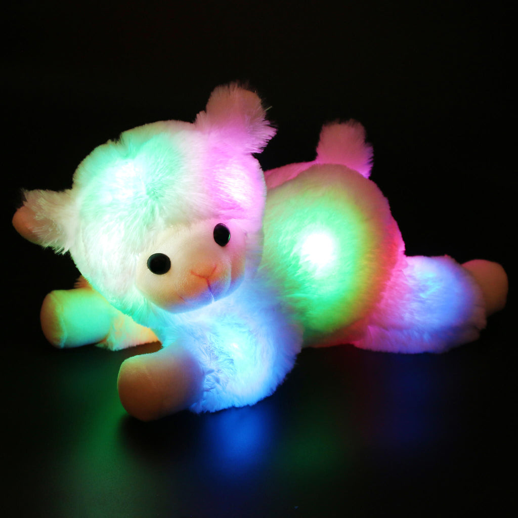 stuffed laying lamb plush toy glow sheep, 14.5'' | Bstaofy - Glow Guards