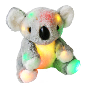 Bstaofy Light Up Gray Koala Bear Stuffed Animal LED Glow - Glow Guards