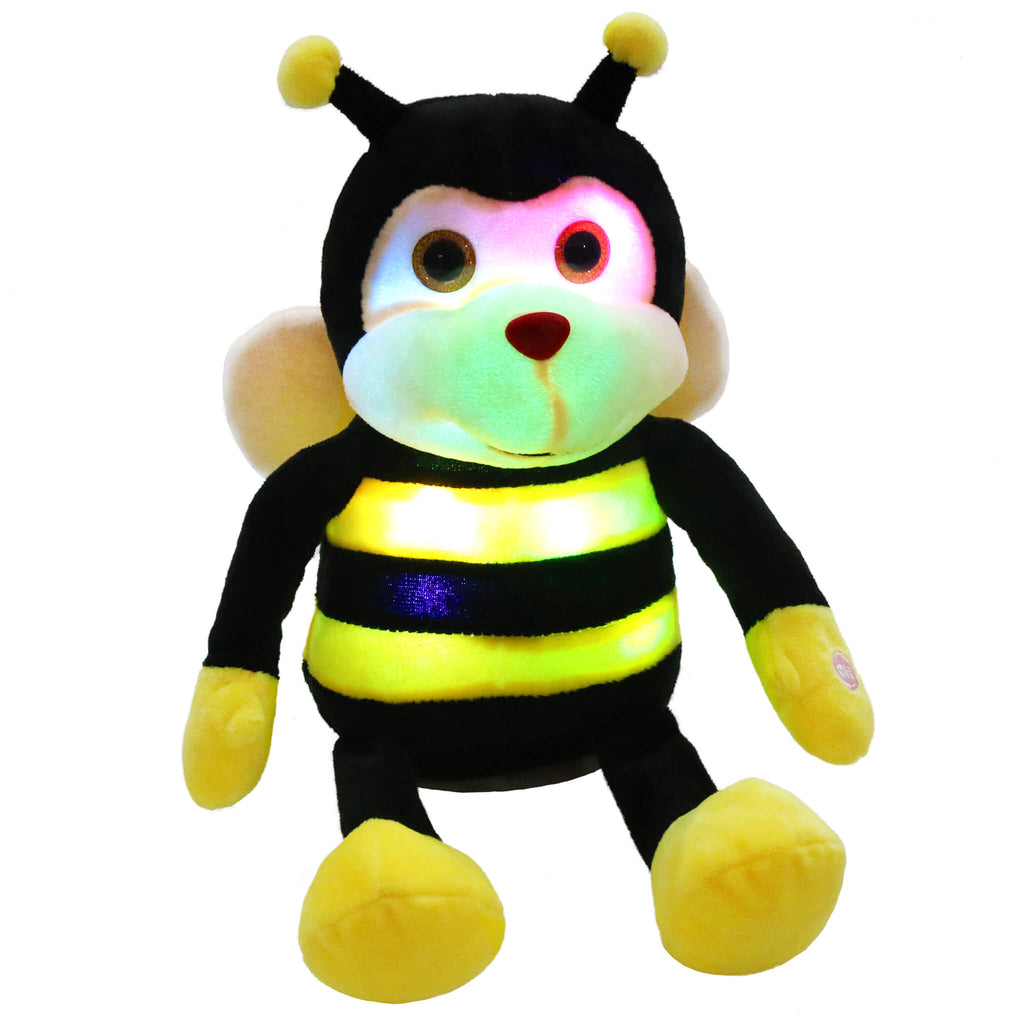 light up stuffed bumble bee plush toy, 10.5'' | Bstaofy - Glow Guards