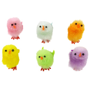 chenille Easter chicks colorful decor set of 36, 1 1/2-Inch | Bstaofy - Glow Guards