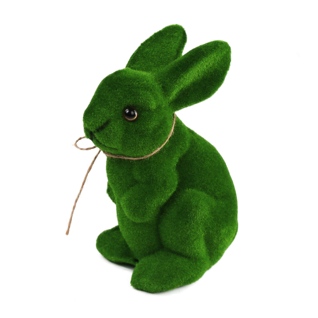 moss covered bunny Easter furry flock artificial turf figure | Bstaofy - Glow Guards