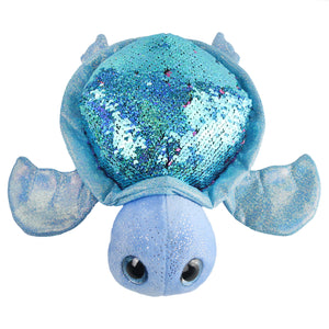 Athoinsu 12'' Sparkle Sequin Turtle Plush Toy with Flippable Sequins Ideal - Glow Guards