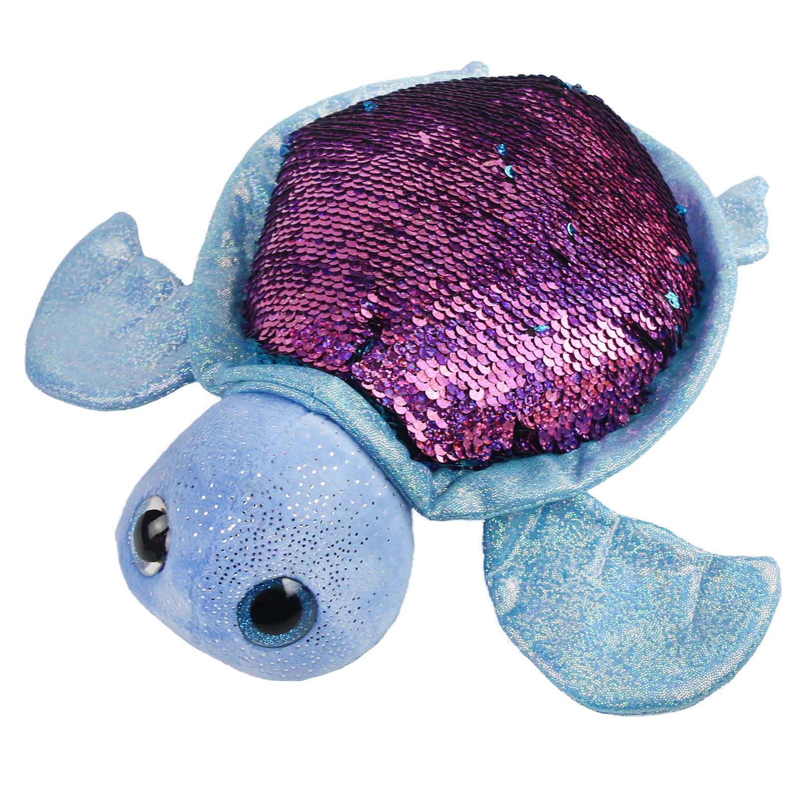 Athoinsu 12'' Sparkle Sequin Turtle Plush Toy with Flippable Sequins Ideal - Glow Guards