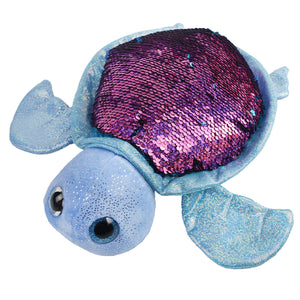 Athoinsu 12'' Sparkle Sequin Turtle Plush Toy with Flippable Sequins Ideal - Glow Guards