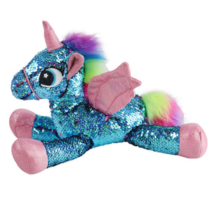 Athoinsu Flip Sequin Unicorn Stuffed Animal Sparkle Plush Toys - Glow Guards