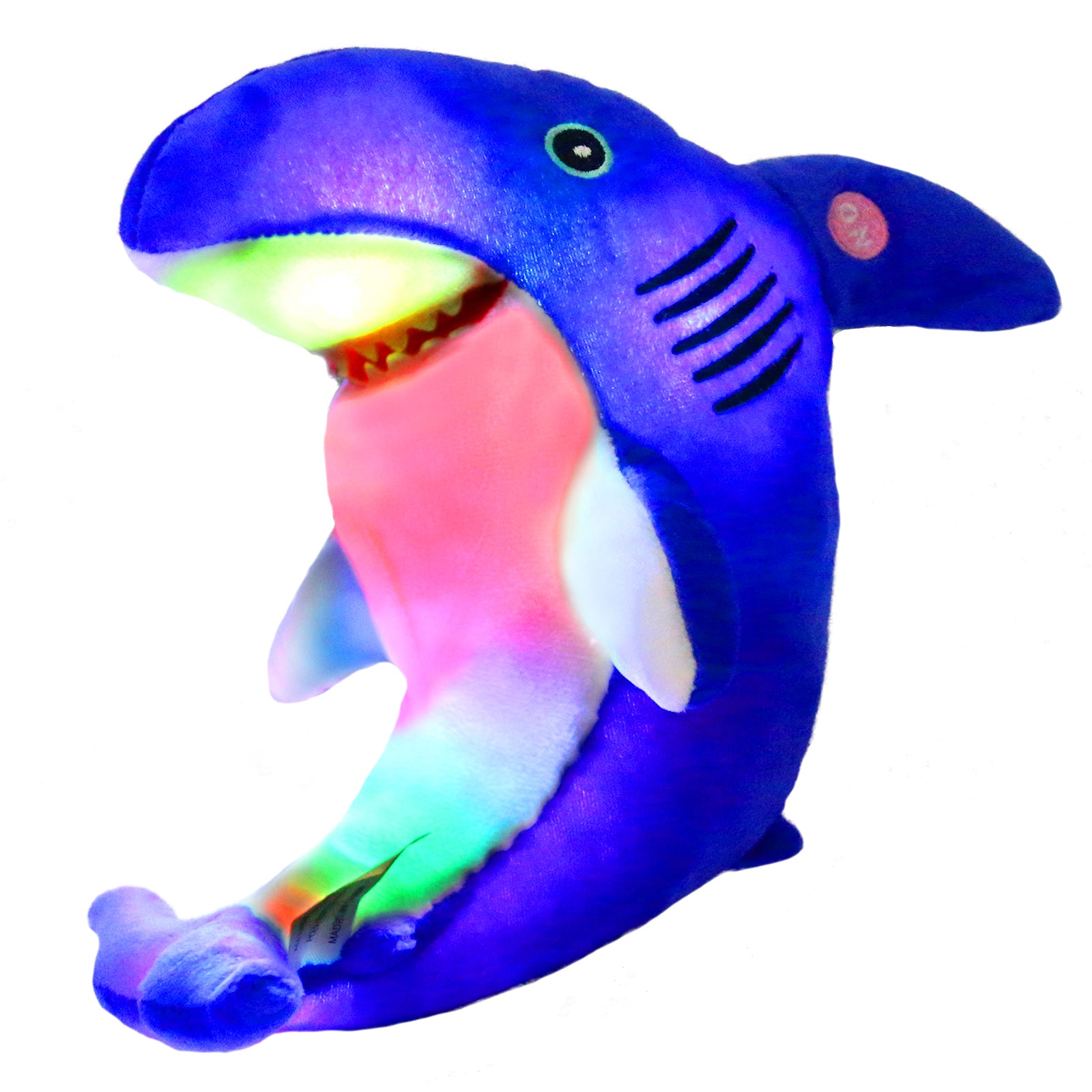 Bstaofy 10'' Light up Blue Shark Stuffed Animal Glow Plush - Glow Guards