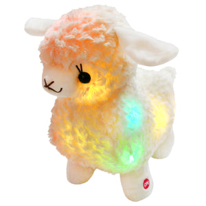 light up stuffed lamb soft sheep plush Toy, 10'' | Bstaofy - Glow Guards