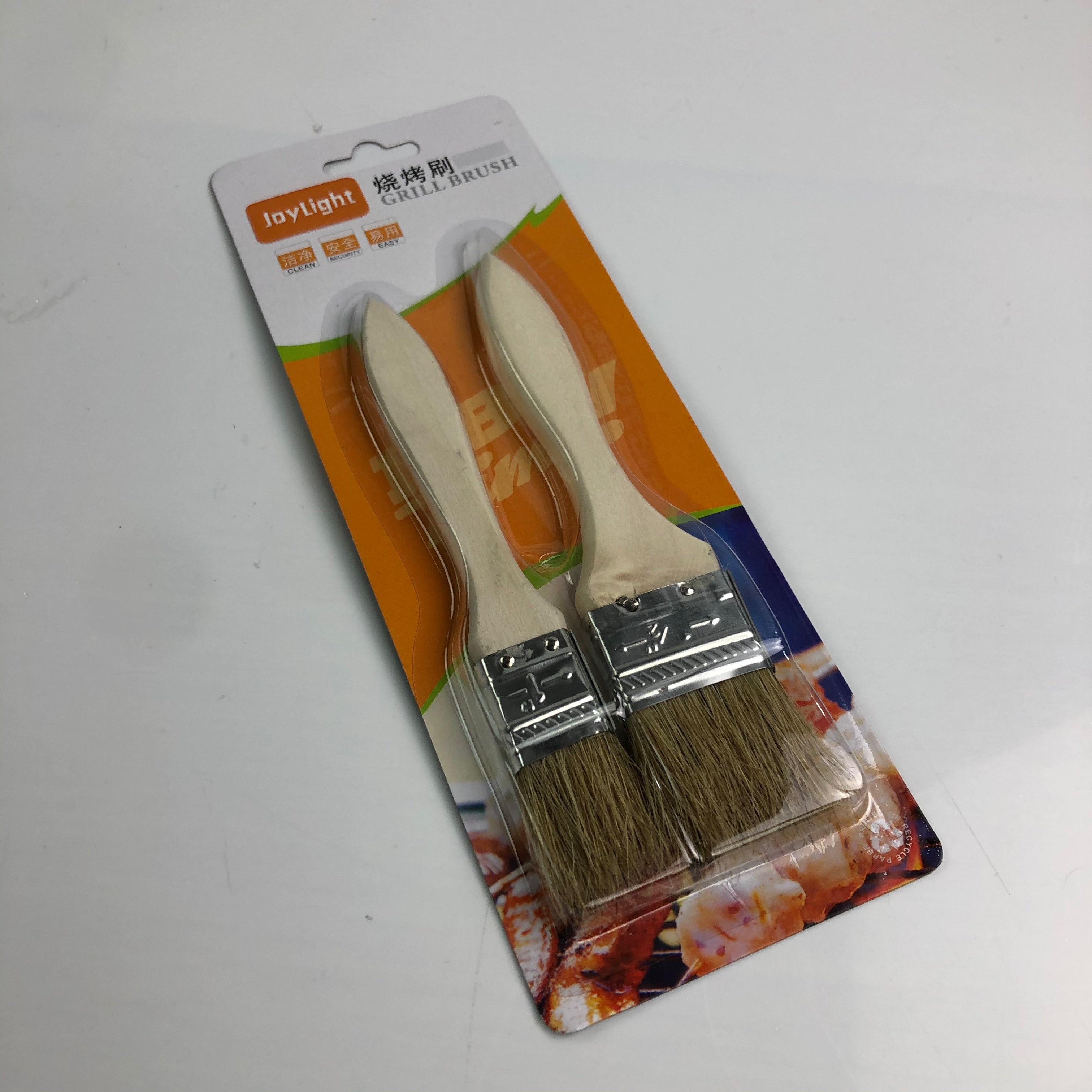 JoyLight BBQ Wooden Grill Brush - Glow Guards