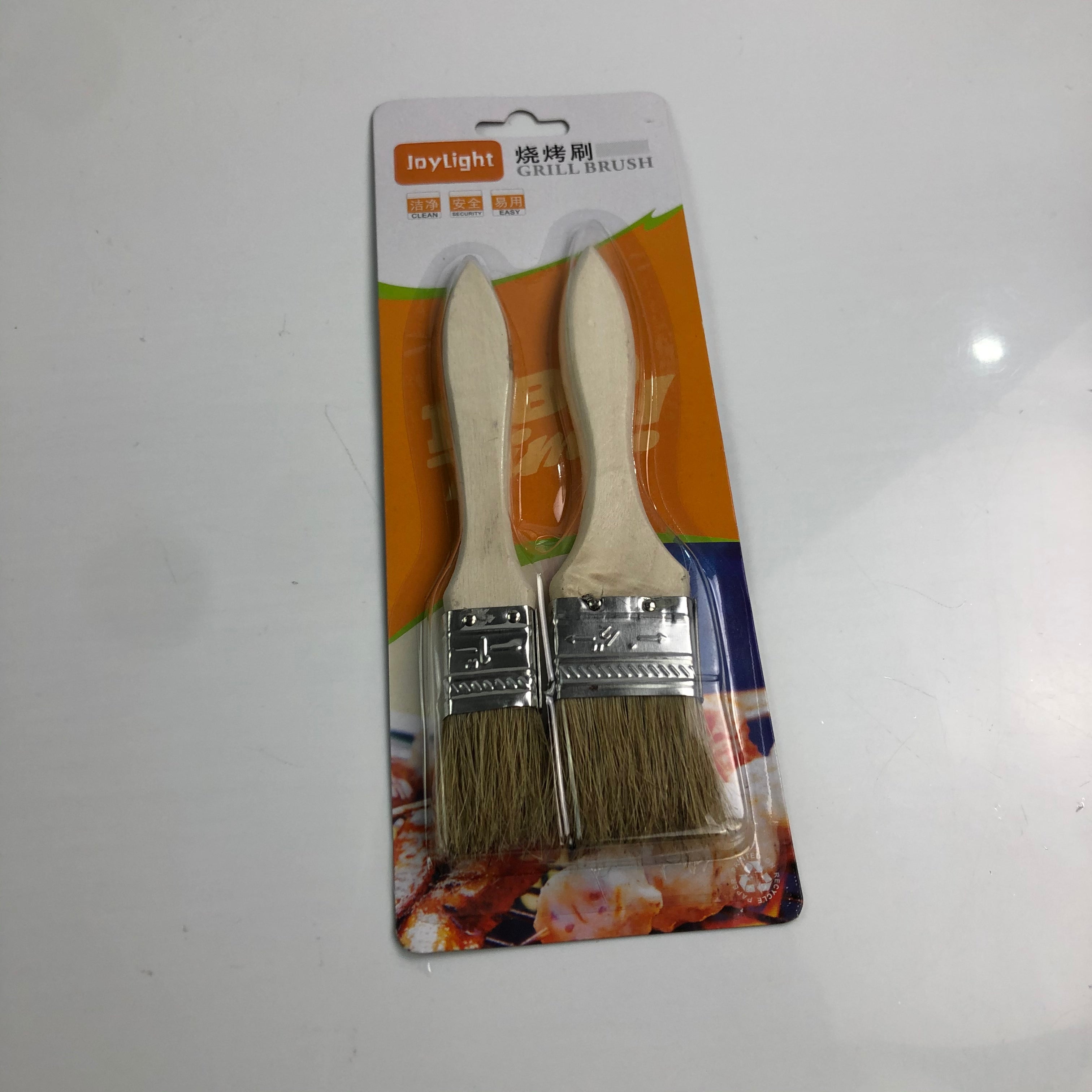 JoyLight BBQ Wooden Grill Brush - Glow Guards
