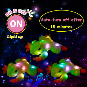 Glow Guards 12’’ Light up Stuffed Frog Jungle Animals LED Soft Plush - Glow Guards