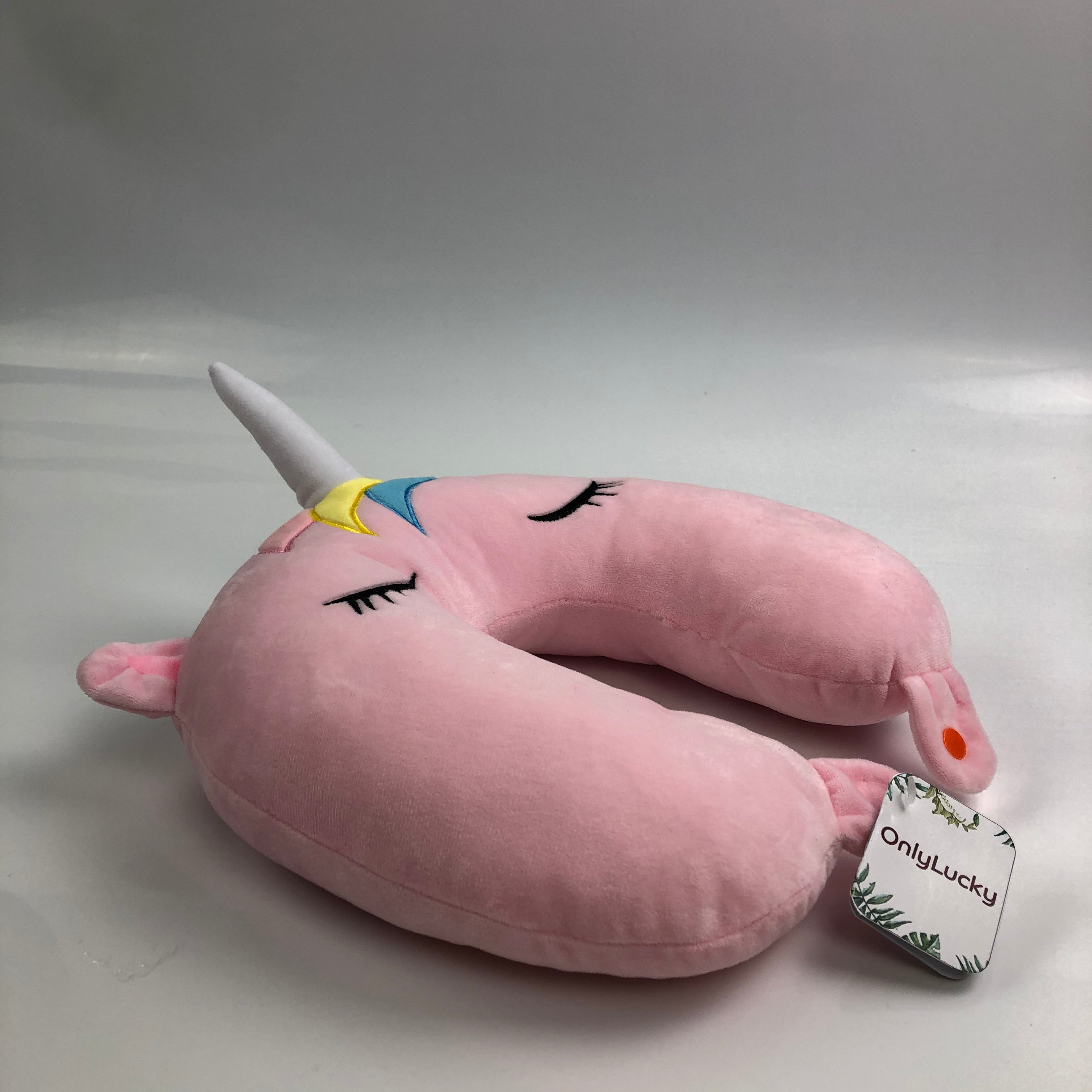 OnlyLucky Cute Unicorn Travel Pillow - Glow Guards