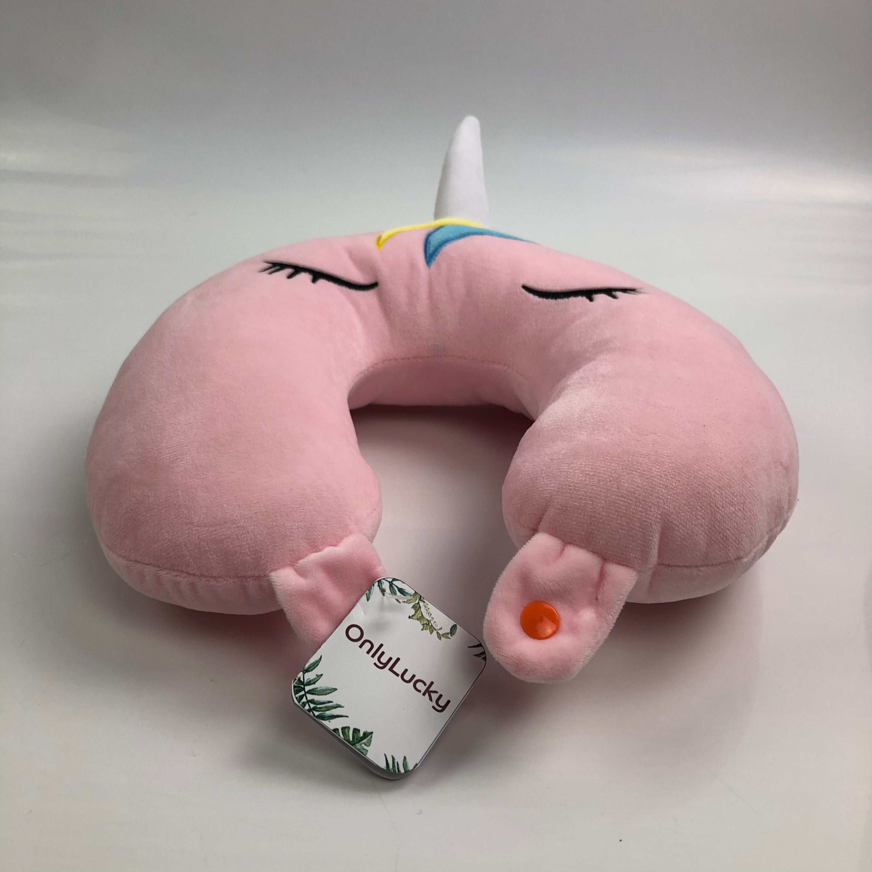 OnlyLucky Cute Unicorn Travel Pillow - Glow Guards