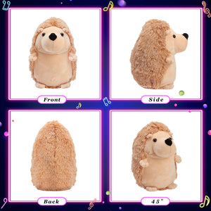 Glow Guards Brown Hedgehog Light up Plush Toy Stuffed Animal LED Night Light Bedtime Soft - Glow Guards