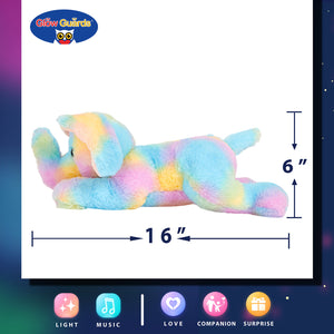 Glow Guards 12'' Light up Rainbow Elephant LED Stuffed Animals - Glow Guards