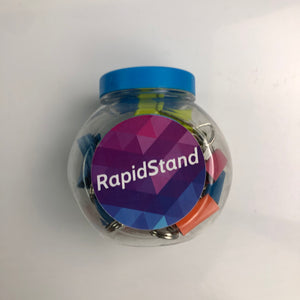 RapidStand Binder Clips Paper Clamps - Glow Guards