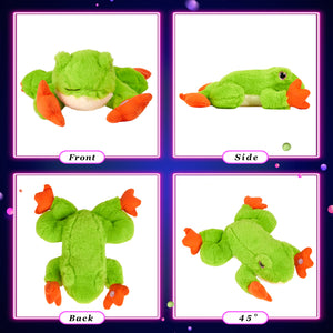 Glow Guards 12’’ Light up Stuffed Frog Jungle Animals LED Soft Plush - Glow Guards