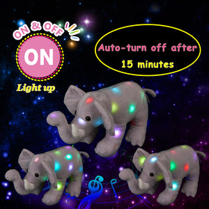Glow Guards Light up Stuffed Elephant LED Soft Plush - Glow Guards