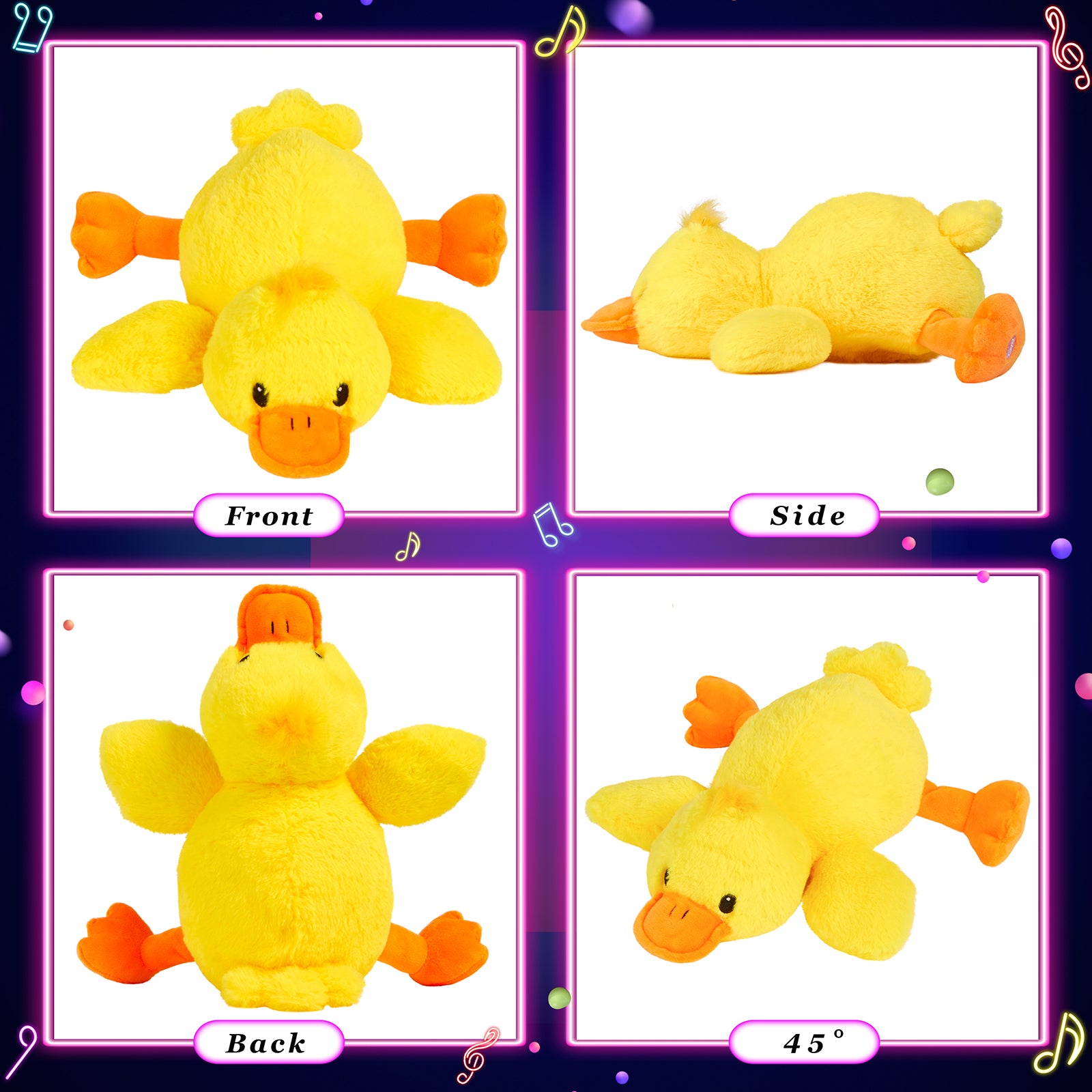 Glow Guards Light up Duck Soft Plush Toy Yellow Stuffed Animal - Glow Guards