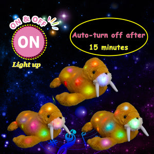 Glow Guards 14'' Walrus Light up Plush Soft Toy Stuffed Animal - Glow Guards