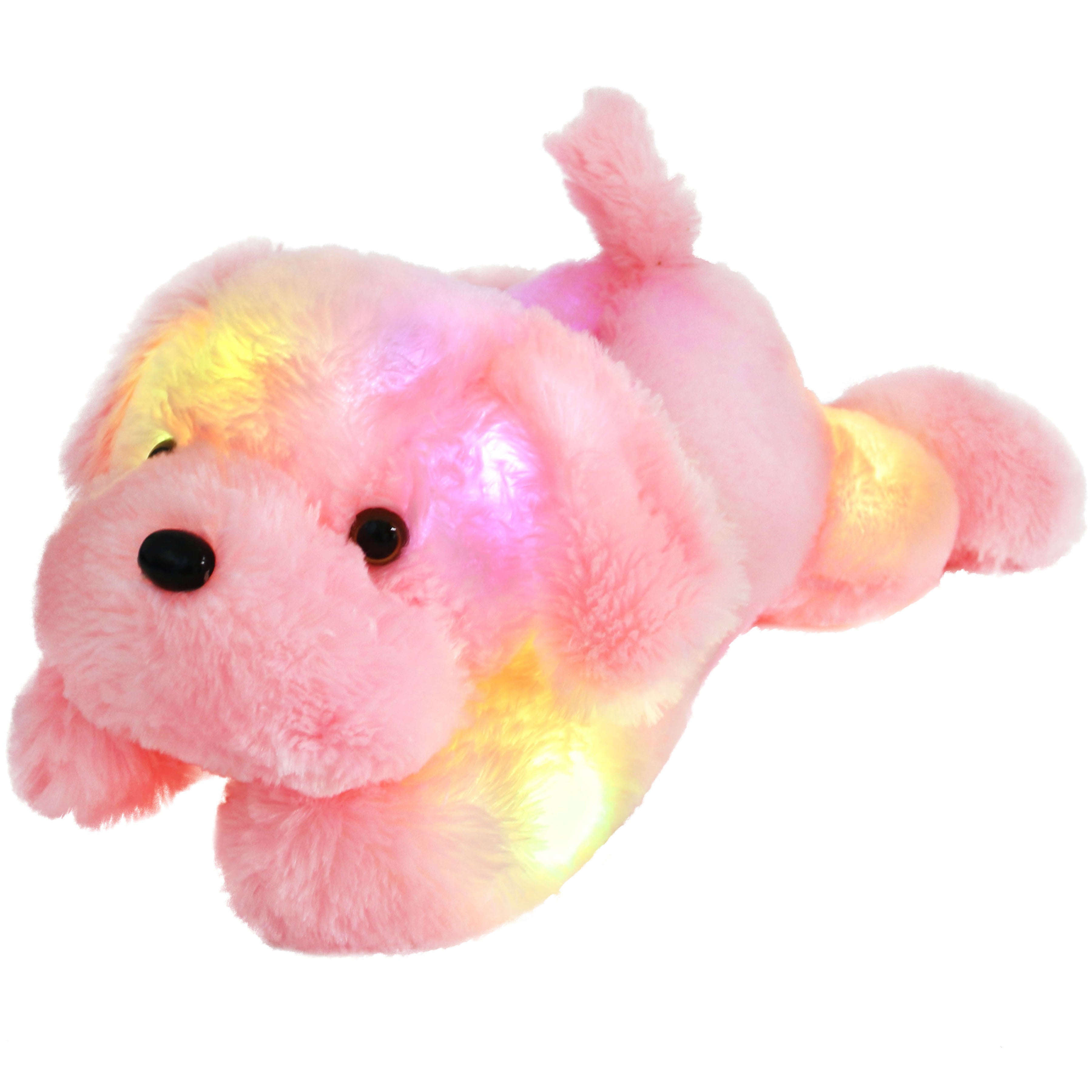 night light up puppy LED stuffed dogs, 18-Inch | Bstaofy - Glow Guards