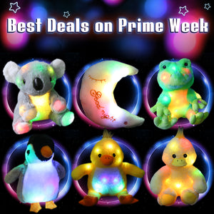 WEWILL Creative Twinkle Star Glowing LED Night Light Plush Pillows - Glow Guards