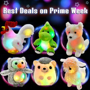 Bstaofy LED Crocodile Stuffed Animal Light Up Plush Toy - Glow Guards