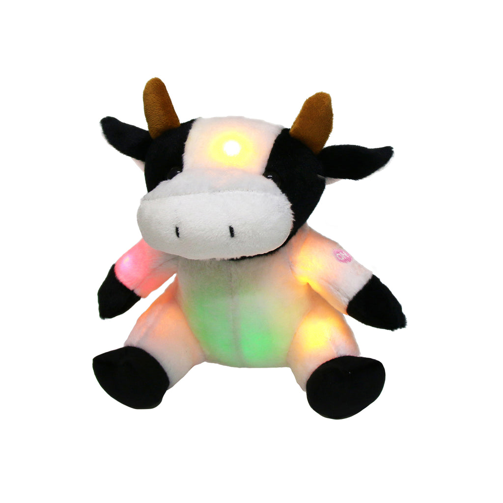 Bstaofy 9'' Glow Dairy Cow Stuffed Animal Light Up - Glow Guards