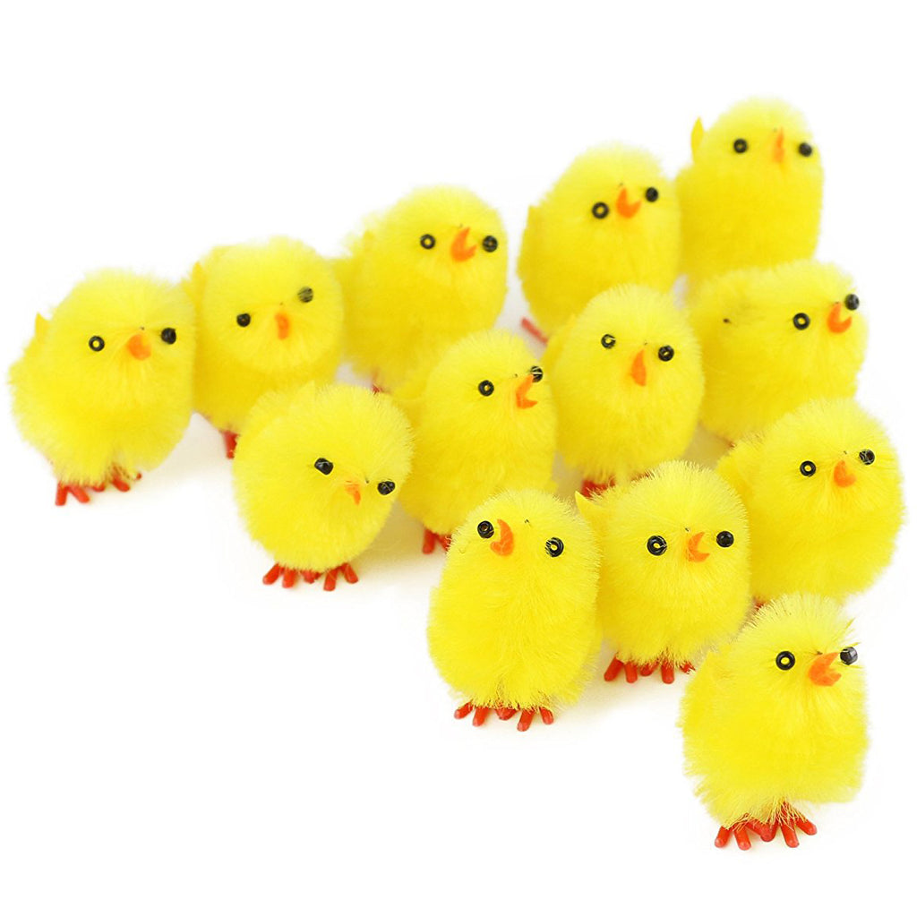 36 pcs fluffy yellow chenille Easter chicks deocration,1.5'' | Bstaofy - Glow Guards